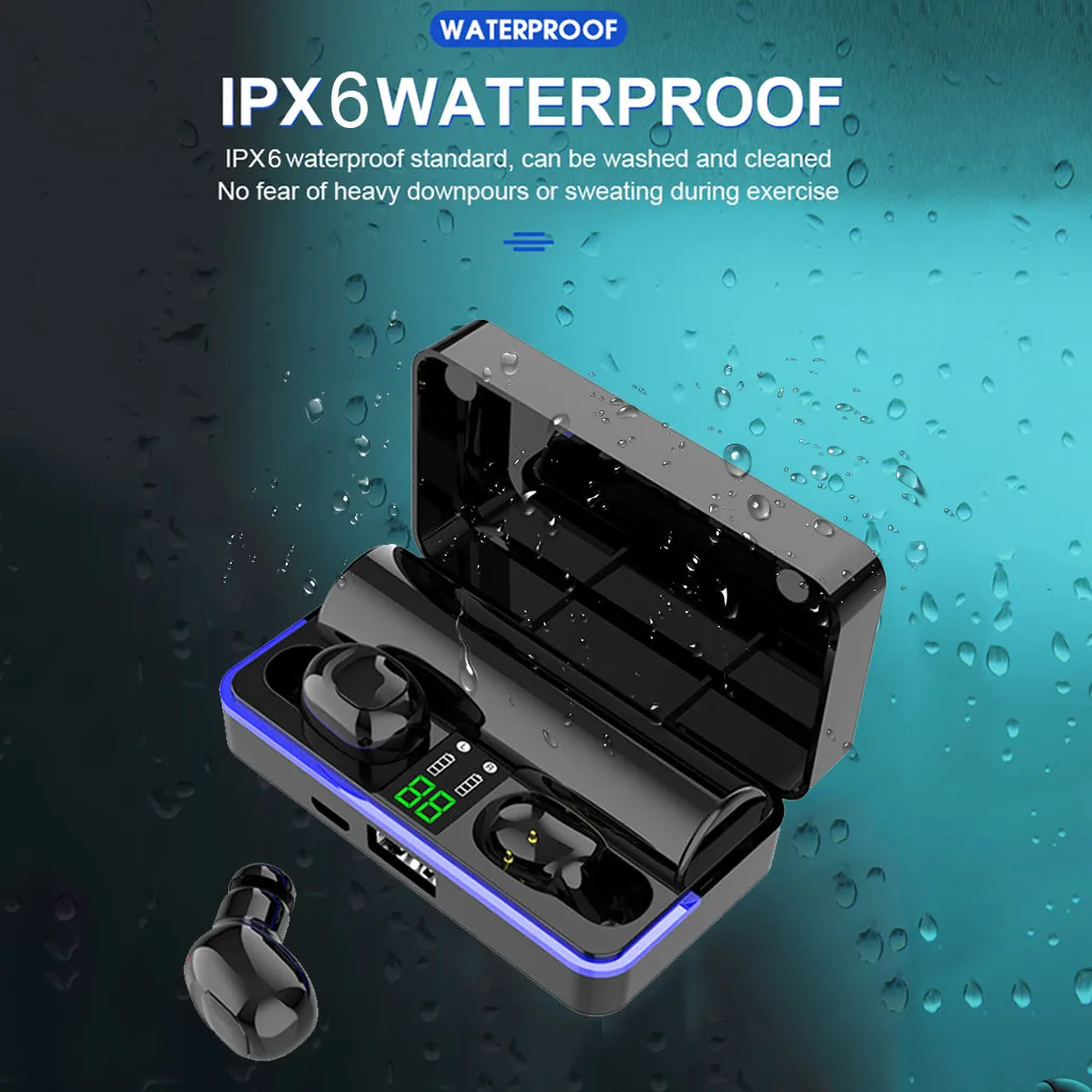 20 W12 Беспроводная мини Bluetooth 5,0 Спортивная гарнитура портативная зарядная коробка музыкальные Bluetooth наушники для Носимых устройств