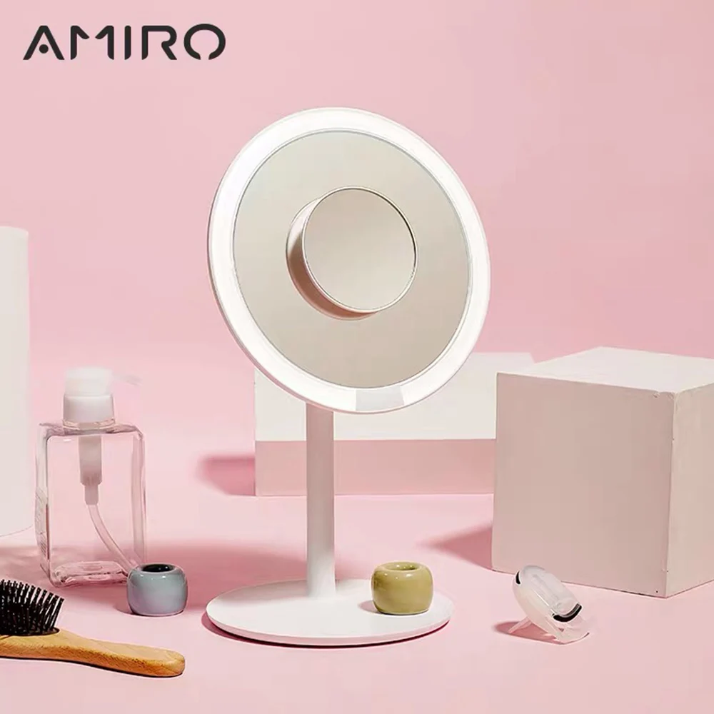 

AMIRO 5X Magnification LED Makeup Mirror for Eye Makeup Rechargeable Vanity Mirrors Magnifying Cosmetic Mirror with Lights