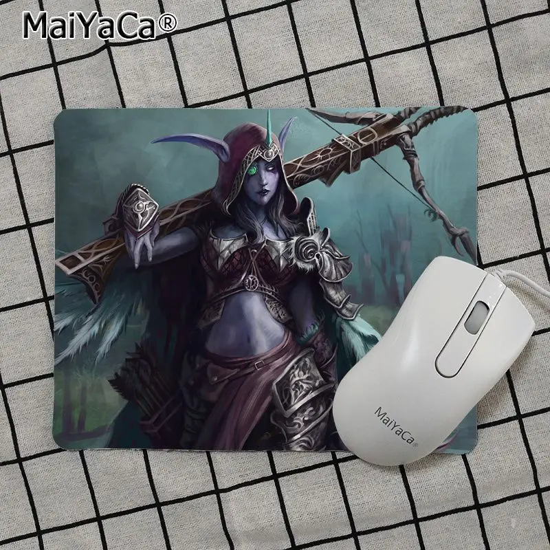 Maiya высокое качество World of Warcraft Sylvanas прочный резиновый коврик для мыши лидер