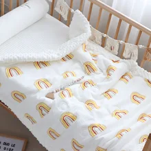 Минки Dot & детское Хлопковое одеяло для новорожденных Радуга 100x120cm Минки Dot & детское Хлопковое одеяло для новорожденных Радуга 100x120cm