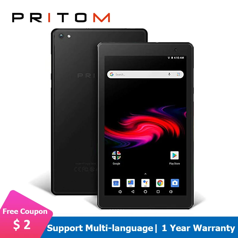 PRITOM P7 7 inch Tablet Android 8.1 PC 32GB ROM Tablets Quad Core Processor IPS HD Display Camera B