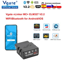 Vgate vlinker mc + elm327 wifi carro scanner obd2 auto bluetooth 4.0 ferramenta de diagnóstico para android/ios elm 327 obd 2 odb2 bimmercode