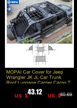 Подлокотники MOPAI для Jeep Wrangler JL, автомобильная Передняя Задняя дверь на крышу, поручень Brd для Jeep Wrangler JL 20018+ аксессуары