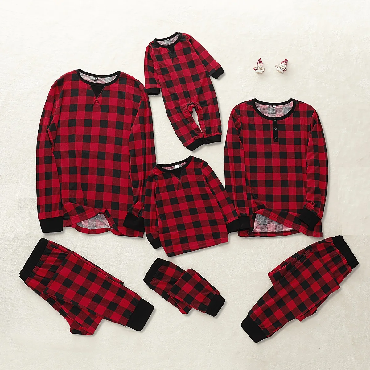 

Family Matching Clothes Plaid Christmas Pajamas Sets Father Mother Kid & Baby Sleepwear Outfits Look Homewear Nightwear Pyjamas