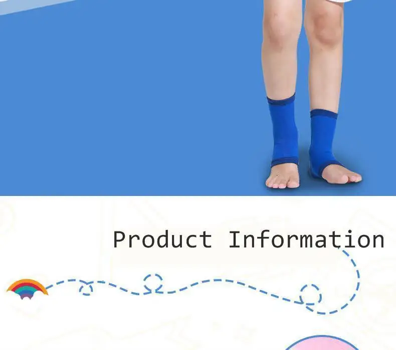 2PCS Kids Children Ankle Brace Compression Sleeves Foot Arch Support Plantar Fasciitis Sock For Swelling Heel Spur Pain Relief