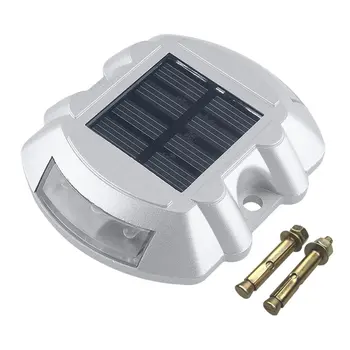 

Practical Aluminum Solar LED Outdoor Road Driveway Dock Path Ground Light Lamp naturally charged by the sun