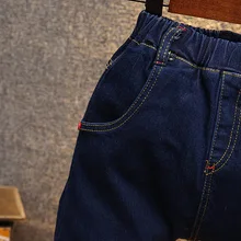 18,8 юаней; детские брюки; штаны в Корейском стиле; однотонные потертые джинсы для мальчиков; 6013