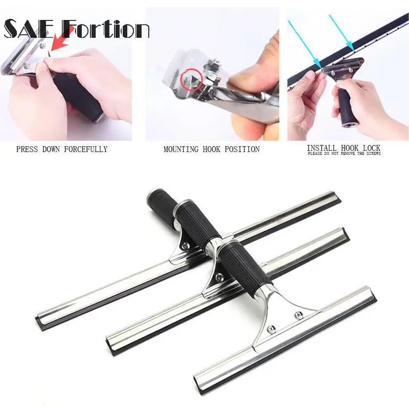 1pcs Window Cleaner Glass Dust Wiper Wash Scraper Squeegee Brush Cleaner SQJ9807 Window Window Cleaner Kitchen J7G8
