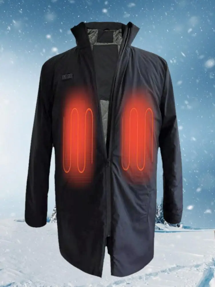 

Heated Coat USB Charging Heating Coat Winter Cold Electric Heating Electric Heating Clothing Three-speed Insulation Heating Jack