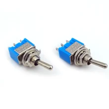 

10 Pcs MTS-102 6A 125VAC 3-Pin ON-ON SPDT Toggle Switch