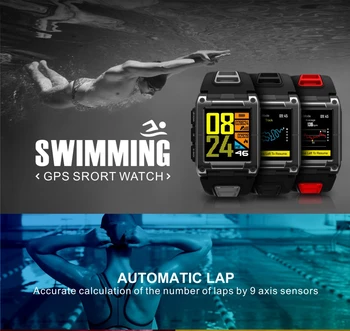 

GPS Beidou Swimming Smart Watch Bracelets Professional Sport Watch Compass 9 axis gyroscope Smart Bluetooth Watch Android IOS