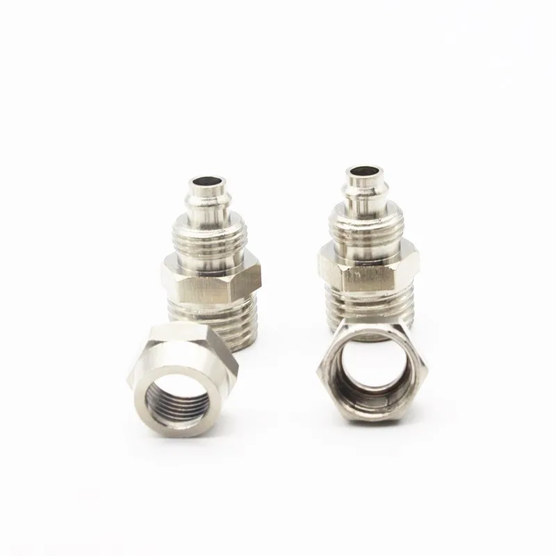 Fast twist lock nut 4mm-14mm OD Tube Stainless Steel SS 304 Pipe Fittings Connector 1/8" 1/4" 3/8" 1/2" male thread