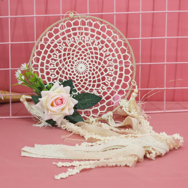 Ручной работы ретро Ловец снов перо бисера висячие украшения красочные ремесло Ловец снов колокольчики искусство кулон подарки