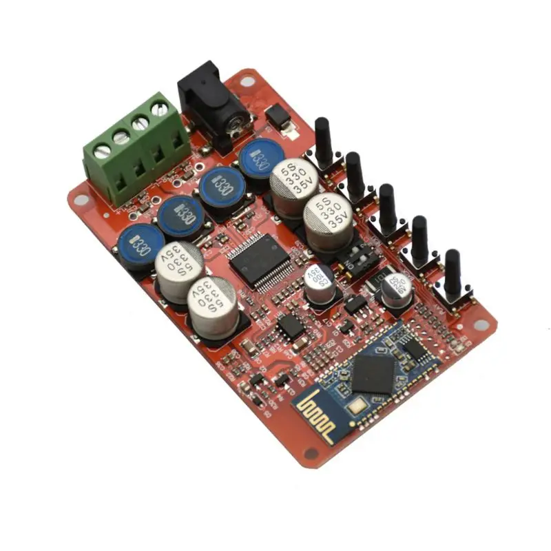TDA7492P AUX 50Wx2 Bluetooth 4,0 приемник Цифровой усилитель доска акриловый чехол E65A