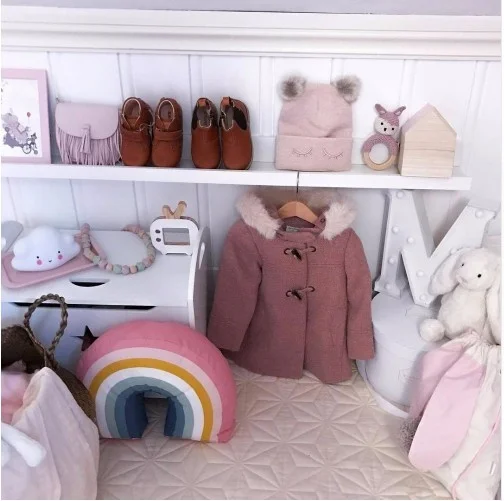 Nordic 25x35CM Rainbow Pillow Kids Rainbow Toys Soft Decorative Stuffed Cushion Cartoon Baby Pillow Decorate Nursery Room Decor