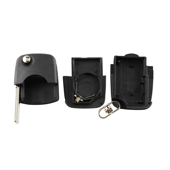 Keyforkesscustodia a 2 pulsanti per telecomando con chiave a conchiglia per Audi TT A2 A4 A6 A8 TT Quattro portachiavi pieghevole CR1620/CR2032 - YIQIXIN custodia a 2 pulsanti per telecomando con chiave a conchiglia per Audi TT A2