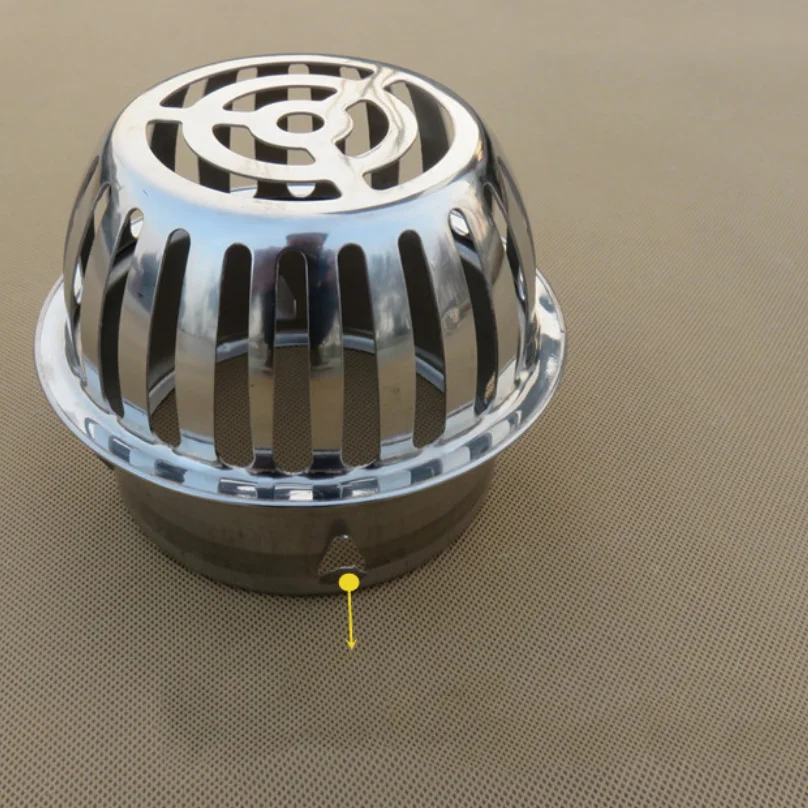 H95ae0256aaa245789aeaf4499055e28aA Stainless Steel Balcony Roof Round Large Displacement Anti-blocking Floor Drain Outdoor Rain Bucket Drainage Floor Drain Mallzona