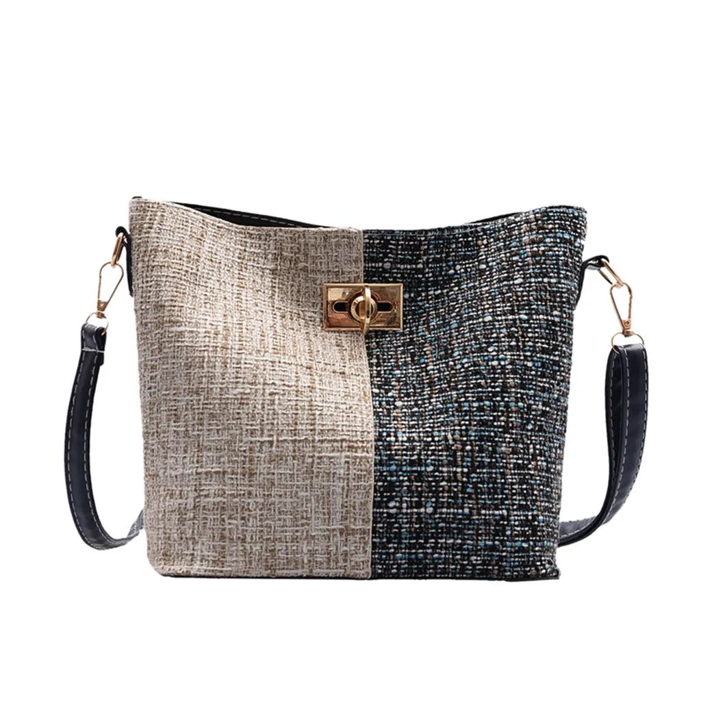 

2019 Fashion Women's Packet Solid Color Buckle Wool Shoulder Bag Messenger Bag Girls Versatile Shoulder Bag Retro Wild Bag1127