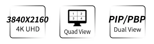 4K156-9HSD-384 15.6 Inch IPS UHD 3840x2160 4K Broadcast Monitor with 3G-SDI HDMI