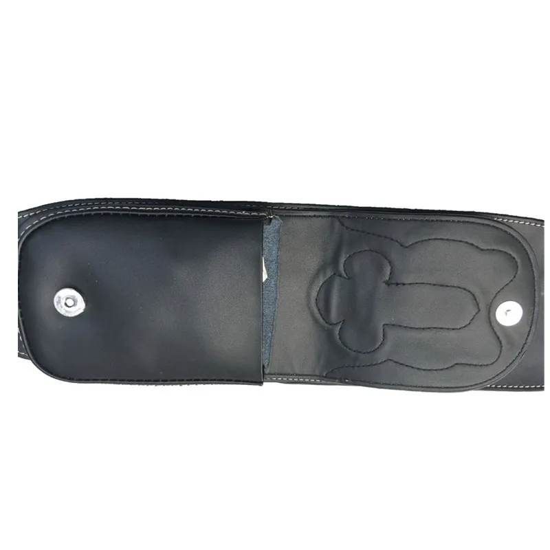 Мотоциклетная черная кожаная сумка для бензобака накладка с мешком Harley Sportster XL 883