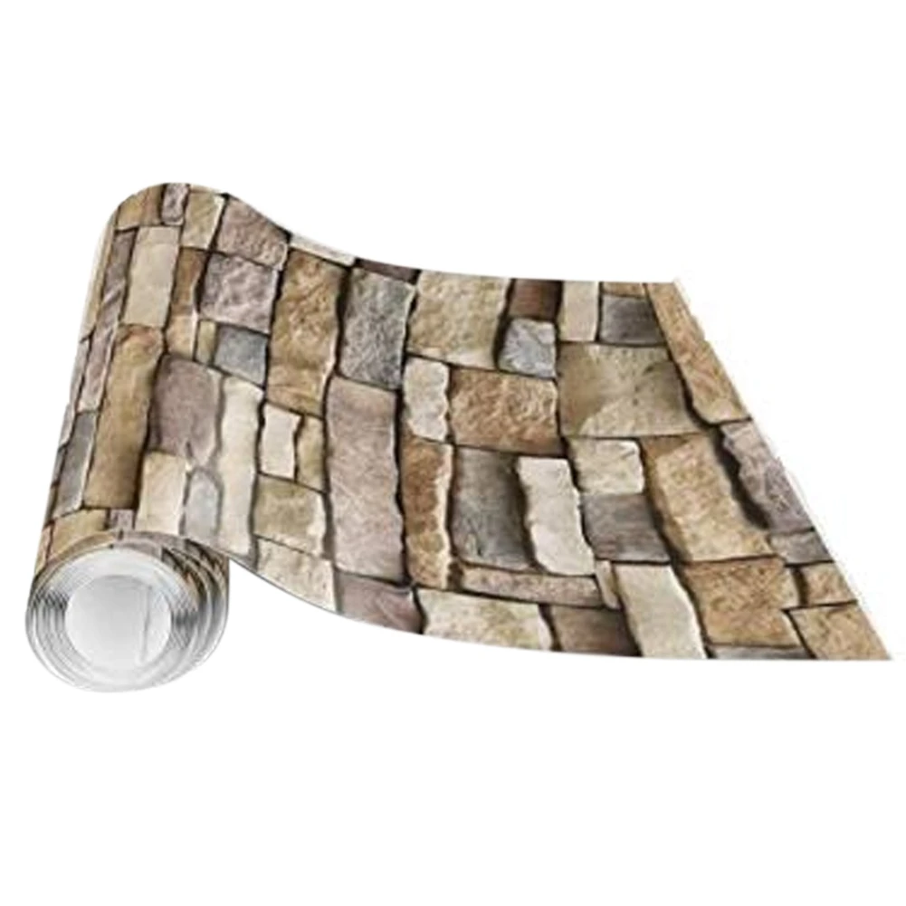 Stone Wallpaper Rock Self-Adhesive Paper Peel And Stick Splash Board Wall Panel Removable Home Decor | Дом и сад