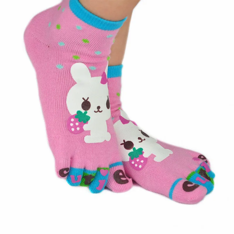 Носки с рисунком кролика котенка медведя детей 3 8 лет|boys socks|child toe sockskids socks |