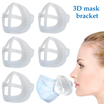 

5Pcs 3D Mask Bracket Reusable Lipstick Protection Stand Inner Support Nose Increase Breathing Space Mouth Cover Holder