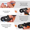 HSC8 6-4A ferrule Crimping Pliers 0.25-10MM² wire crimper tool Wire Stripper Hand Ferrule Crimp set Plier KIT With1200 Terminals 6