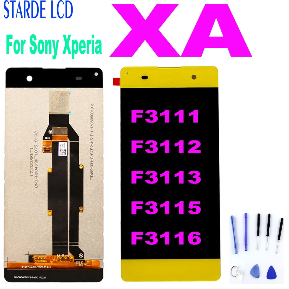 

Original For Sony Xperia XA F3111 F3112 F3113 F3115 F3116 LCD Display Touch Screen Display Digitizer Assembly with frame