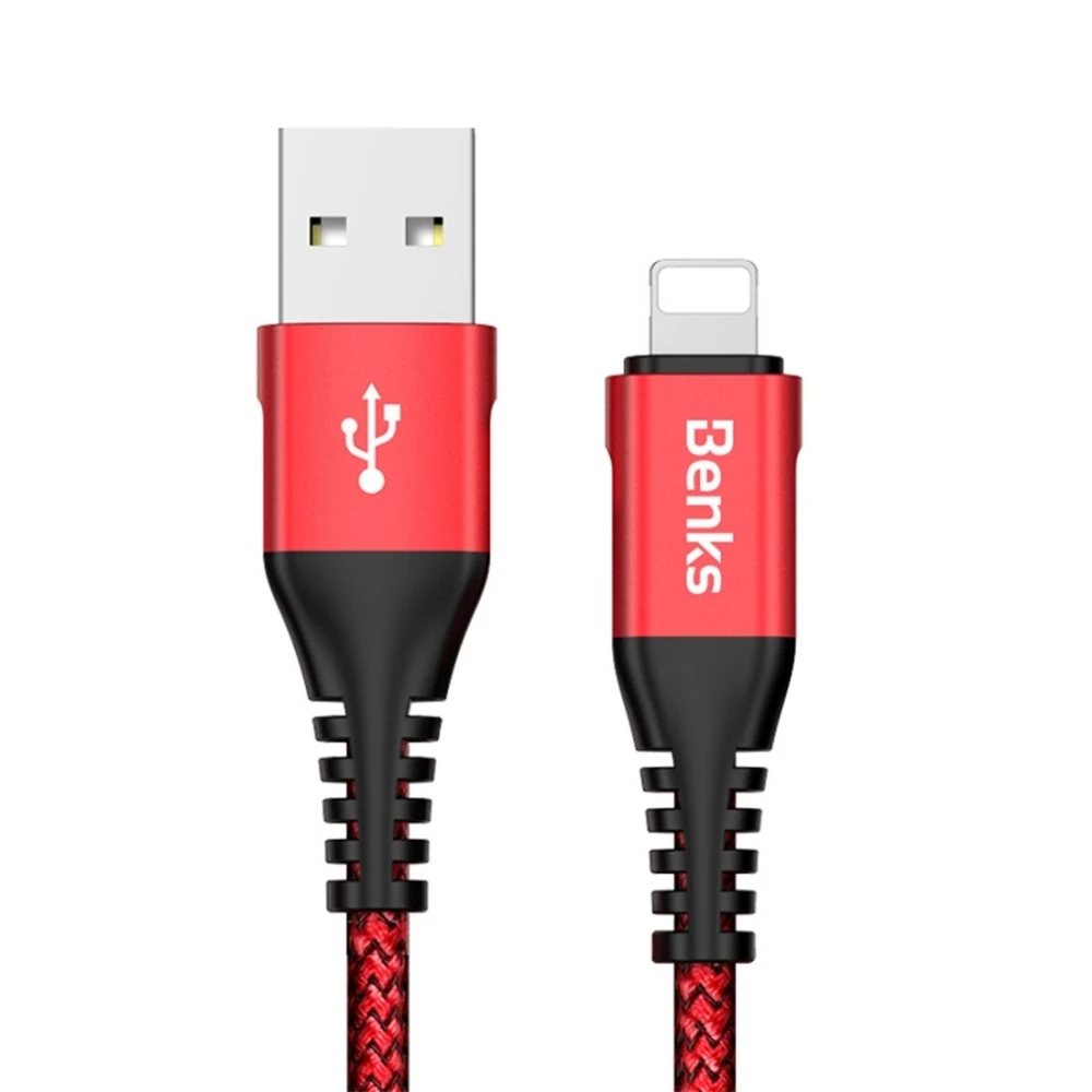 Benks 25 см 5V 3A USB кабель с нейлоновой оплеткой шнур Дата-кабель в нейлоновой оплетке для iPhone X XS XR XS макс 7 8 7Plus iPhone 8 Plus, 6, 6 Plus, телефонный кабель