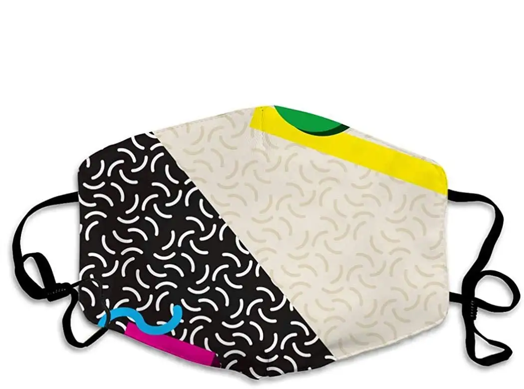 

Personalized Family Mouth Mask Anti Dust Face Mask Adjustable Earloop Geometric 2 OneSize