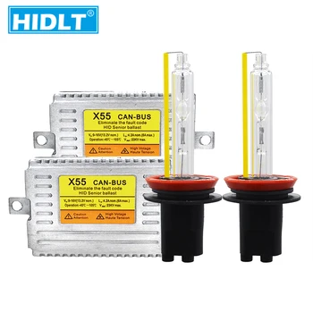 

HIDLT DLT X55 Super Canbus HID Ballast Xenon Kit AC 12V 55W 5500K Fast Bright HID H1 H7 H3 H11 HB3 HB4 9012 D2H Xenon Lamp Bulbs