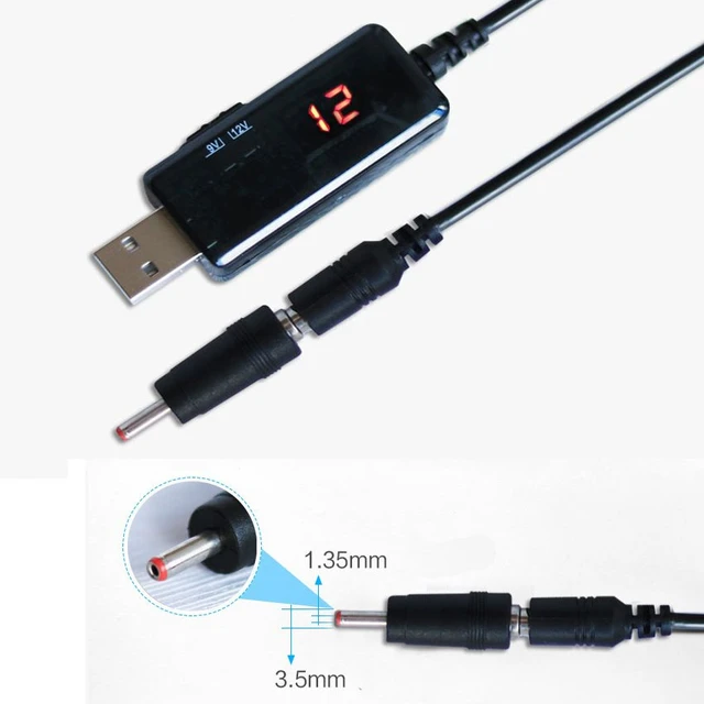 USB Boost Converter DC 5V to 9V 12V USB Step-up Converter Cable +  3.5x1.35mm Connecter For Power Supply/Charger/Power Converter - AliExpress