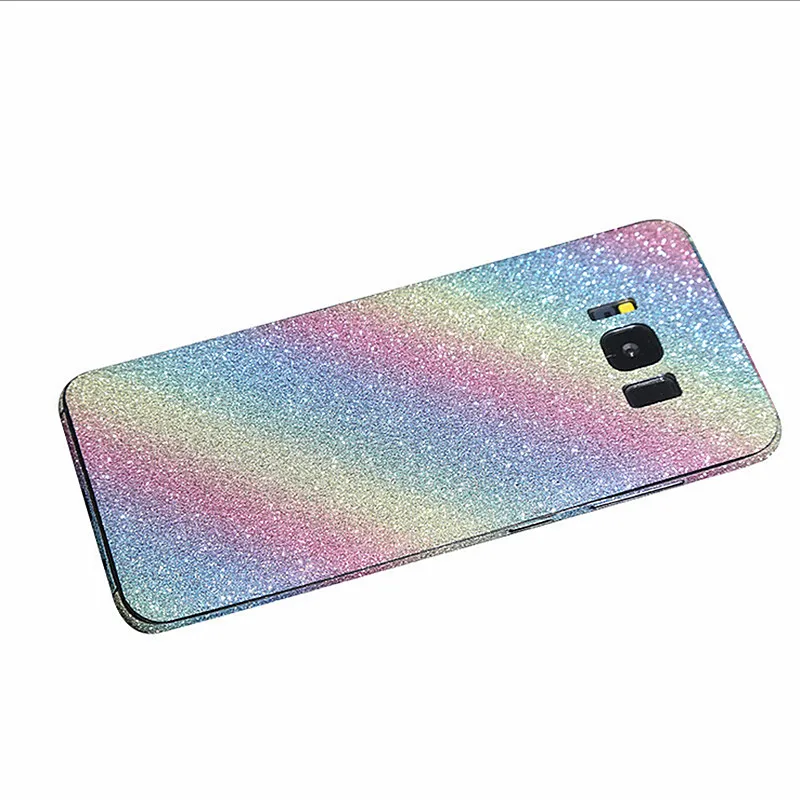 

For Samsung Galaxy S8 Plus/S9 Plus/S10/S10 Plus/S10E Bling Glitter Shiny Crystal Diamond Back paste Wrap Decal Film Sticker Skin