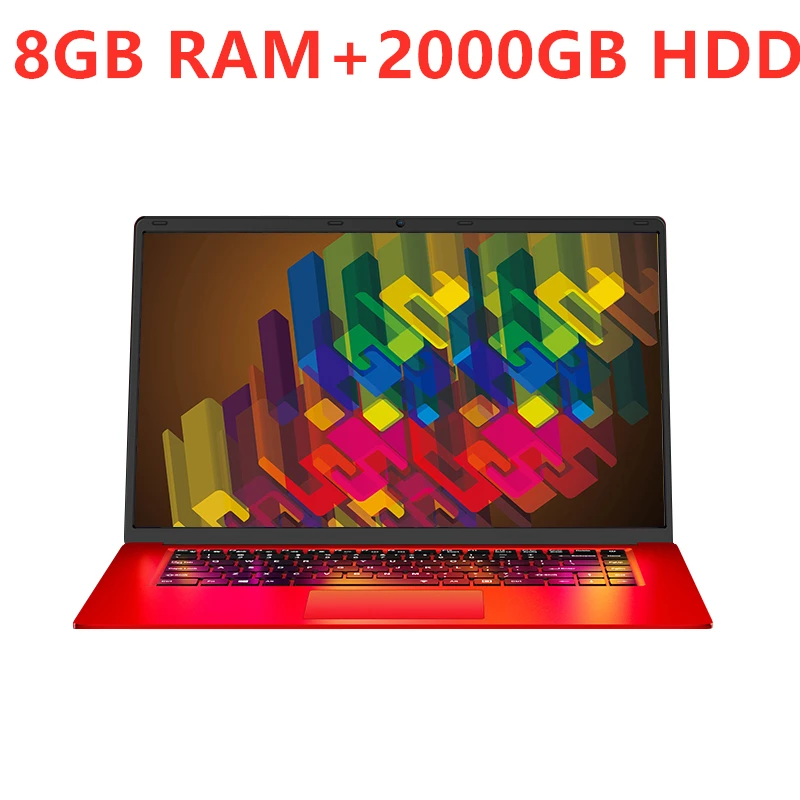 Ноутбук 15,6 дюймов 8G Оперативная память+ 1000/2 ТБ HDD Intel 4 ядра Процессор 1920X1080P Full HD клавиатура с подсветкой для дома, офиса, школы Тетрадь компьютер - Цвет: 5-(8G 2000GB HDD)