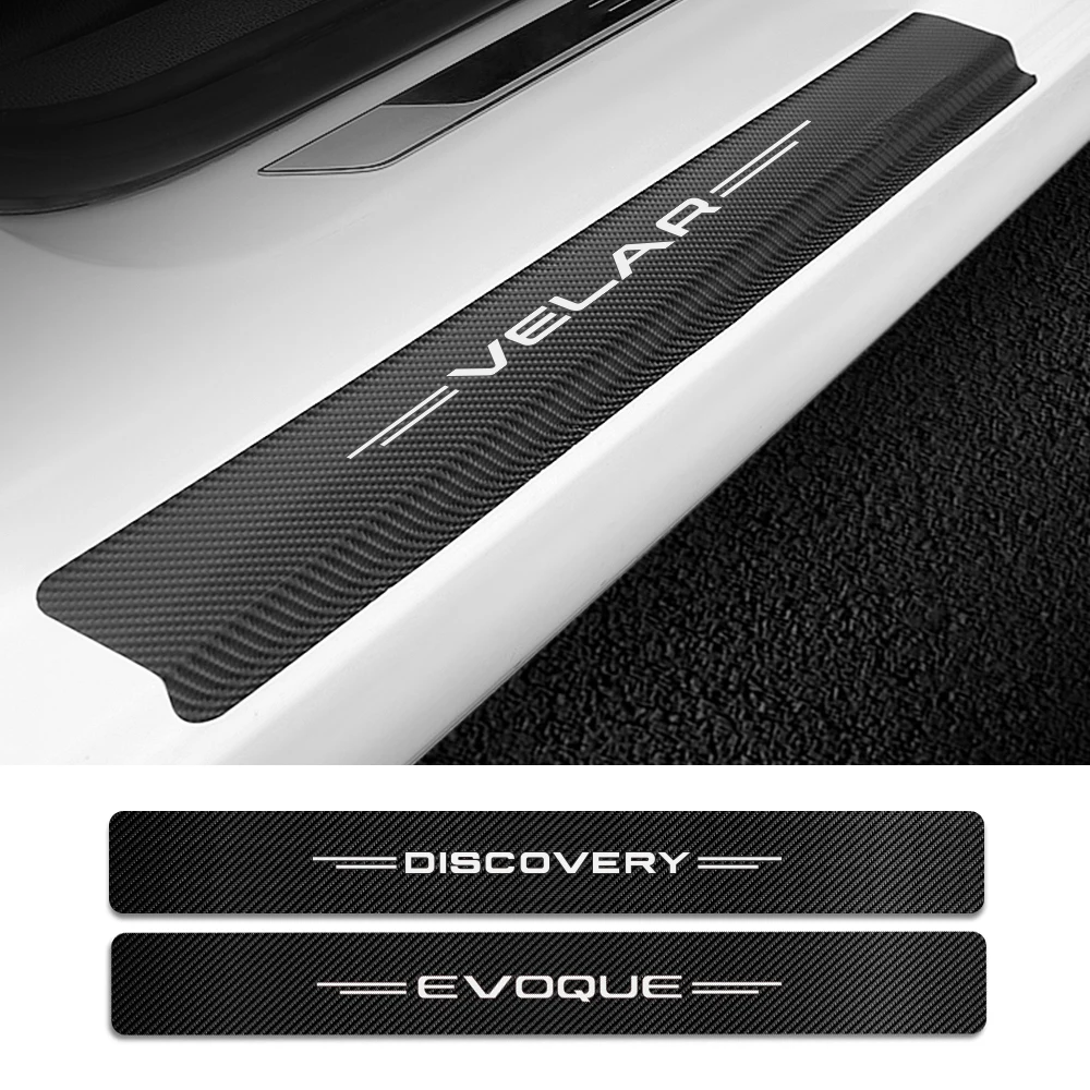 Защитная Накладка на порог автомобиля 4 шт. для Land Rover Discovery 3 2 Freelander 1 Evoque Velar