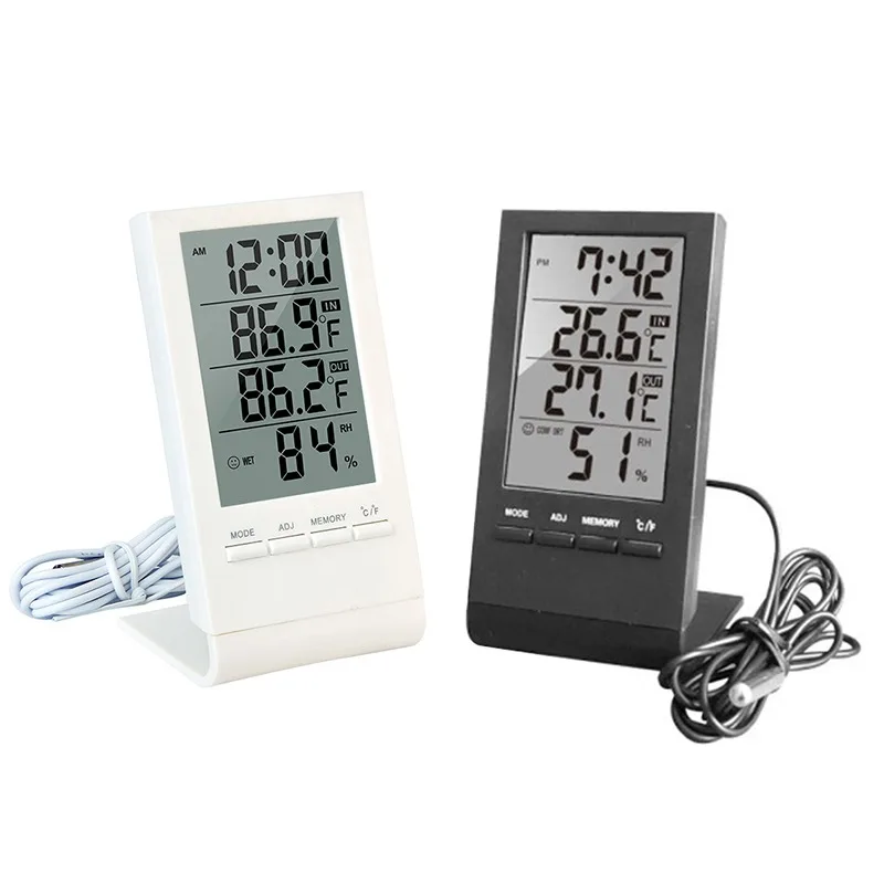 Digital LCD Indoor Office Room Thermometer Hygrometer Temperature Humidity Meter 