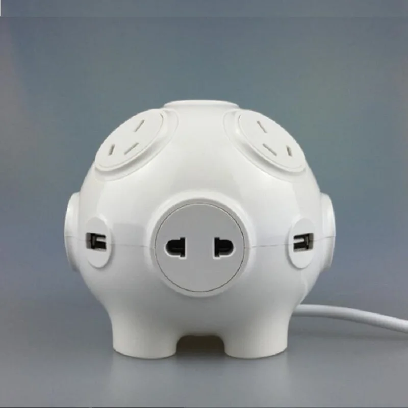 Удлинитель электрический в форме свиньи с 4usb портами и поддержкой быстрой