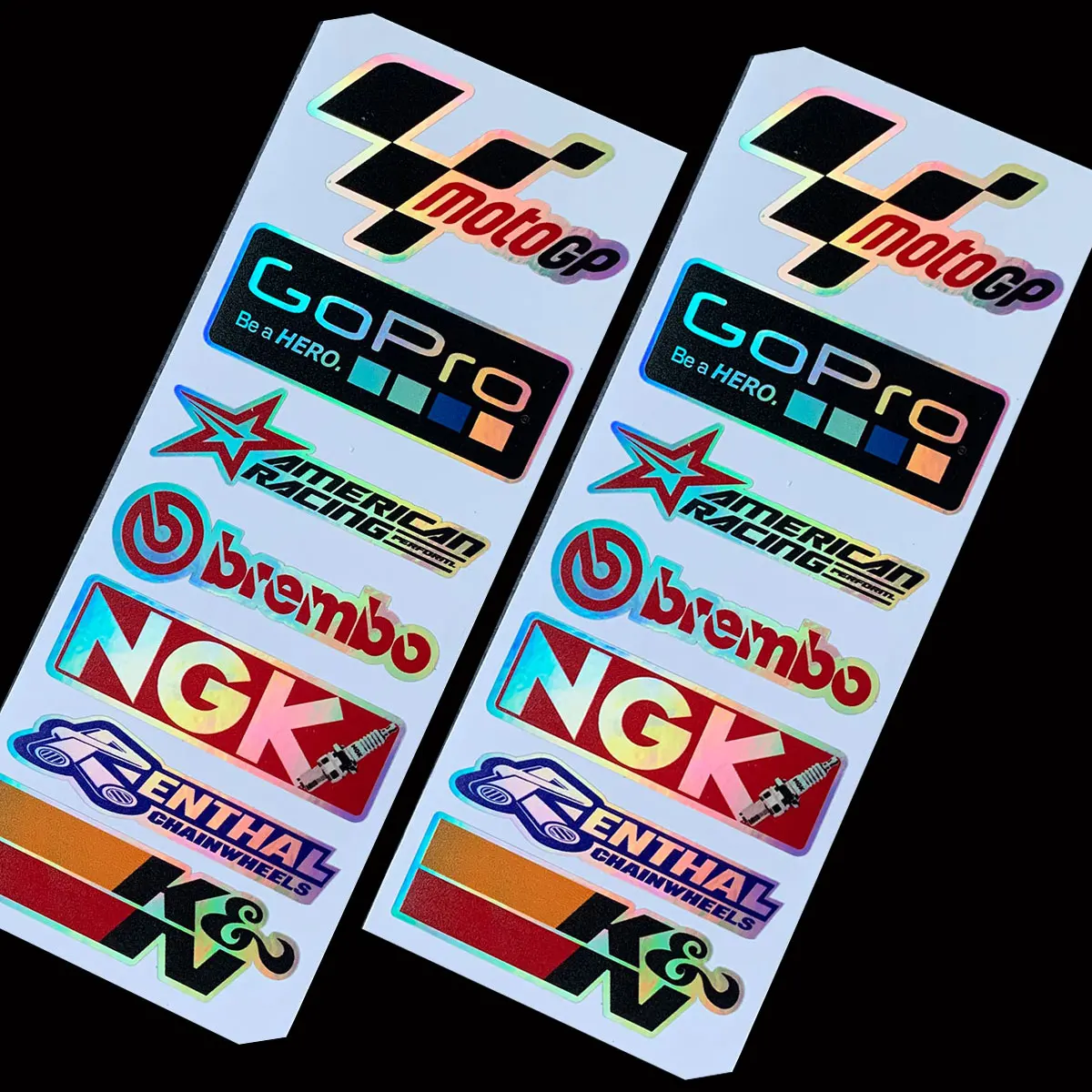 Лазерная Радужная мотоциклетная боковая полоса велосипедный шлем наклейка