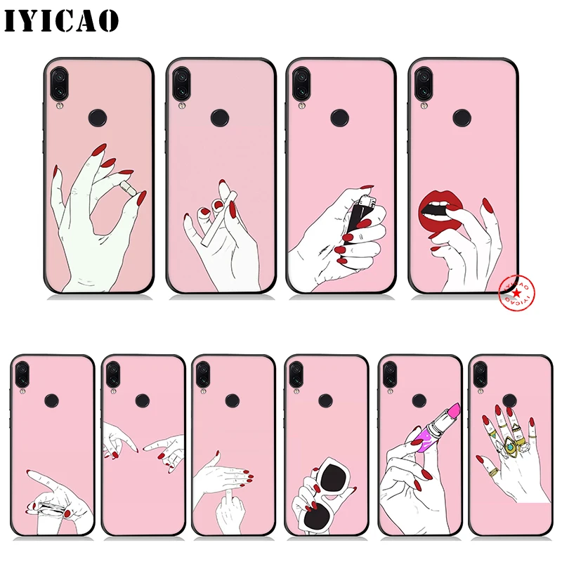 IYICAO Best Friend Pink Hands Soft Case for Redmi K20 8A 7A 7 6 Pro 6A 5 Plus 5A 4X 4A S2 Go Silicone |