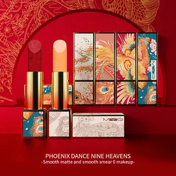 

T-600 Lipstick Set Box High-grade Magnet Lipstick 4 Lipsticks + 1 Lipstick + Shopping Bag Long Lasting Waterproof Lipstick