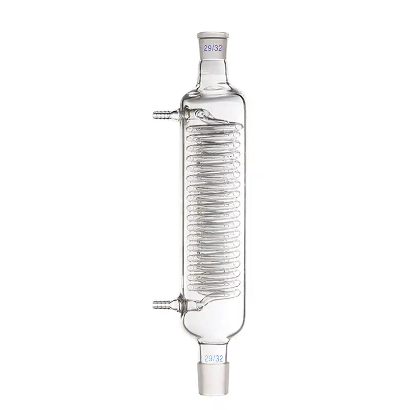 Double layer serpentine reflux condenser,E.L. 200mm/250mm/300mm/350mm