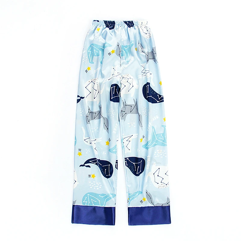 7 Pieces Womens Silk Satin Pajamas Sets Pyjamas Set Sleepwear Pijama Pajamas Suit Female Sleep Two Piece Set Loungewear