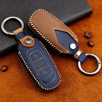 

Genuine Leather Handmade Car Key Cover key Case For Geely Atlas Boyue NL3 EX7 Emgrand X7 EmgrarandX7 SUV GT GC9 borui