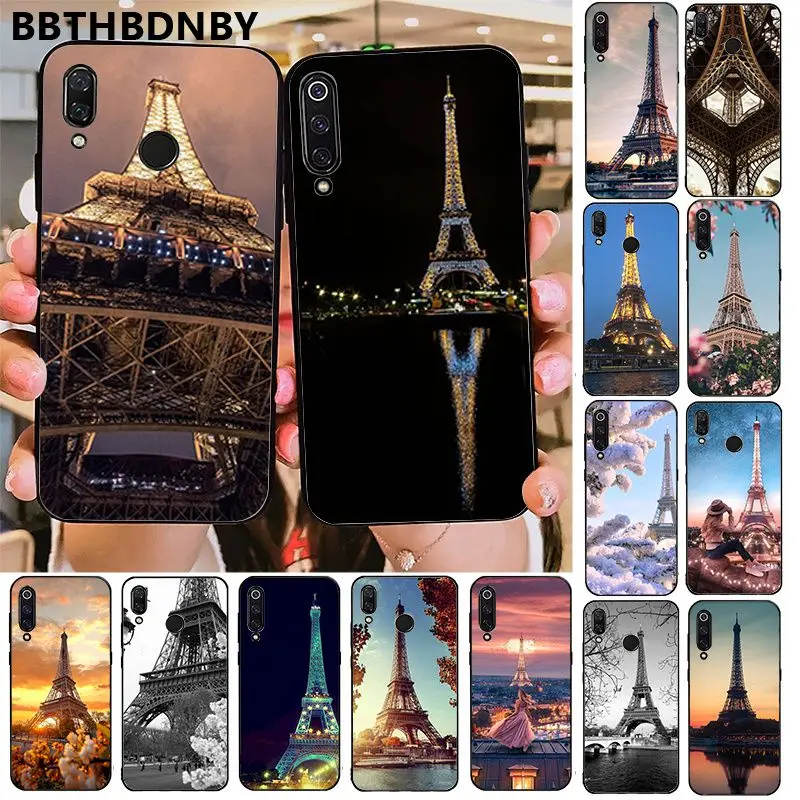 Чехол для телефона Эйфелева башня DIY печать рисунок чехол Xiaomi 8 9 se Redmi 6 6pro 6A 4X7 note 5