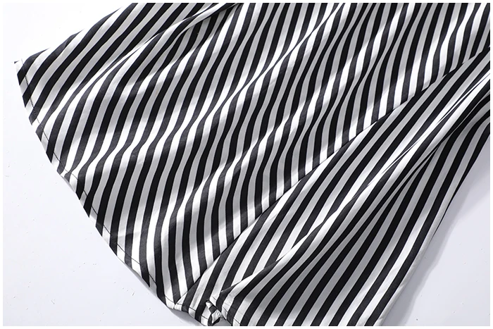 New trill with wind irregular stripes horn sleeve shirt long cardigan a8960
