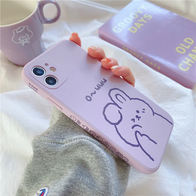 Side Print Bear Phone Case for Xiaomi Redmi 8 8A 9A 9C 9 Note 10 5 6 Pro 9s 7 8T Plus 5A 6A Silicone Protective Cove | Мобильные