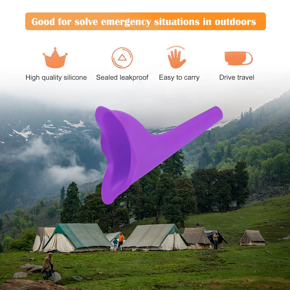 High Quality Portable Women Camping Urine Device Funnel Urinal Female Travel Urination Toilet Women Stand Up& Pee Soft