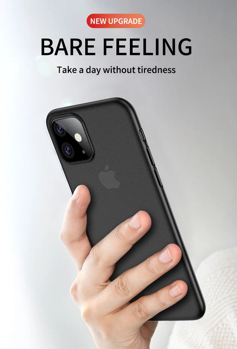 0,3 мм Ультра тонкие оригинальные ПП матовые i телефонные чехлы для iPhone 11 Pro Max XS XR X 6 S 6 S 7 8 Plus SE 5S Жесткий противоударный прозрачный чехол