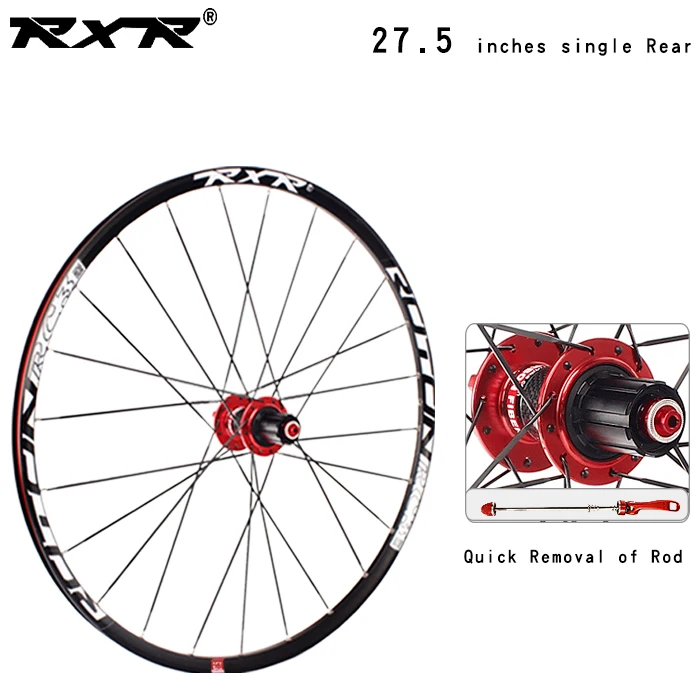 27.5 Red Rear QR RXR горный велосипед, велосипедная ступица, Аксессуары для велосипеда 27,5 RC3, подшипник из углеродного волокна, алюминиевое Велосипедное колесо из сплава - Цвет: 27.5 Red Rear QR